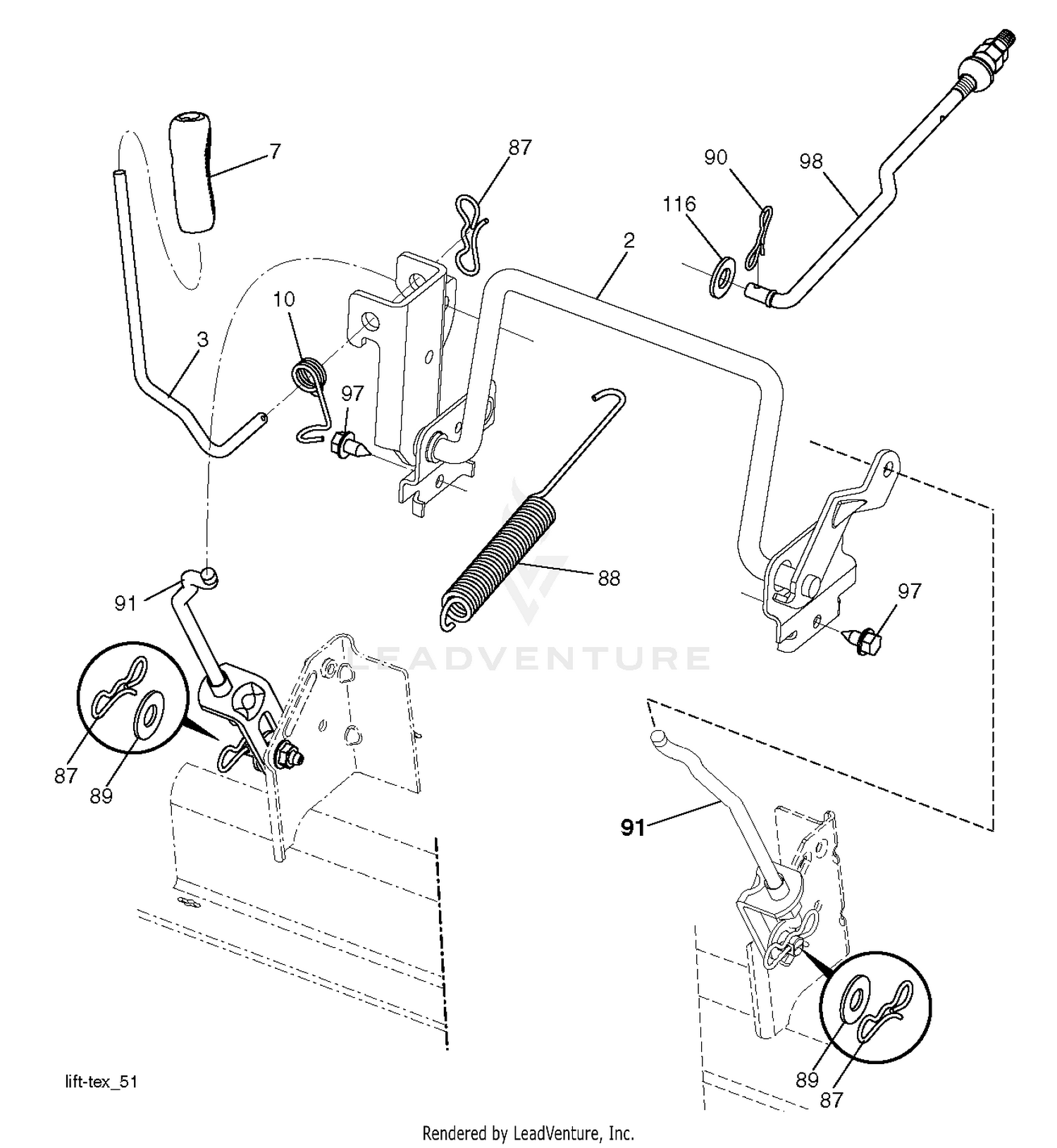 MOWER LIFT / DECK LIFT