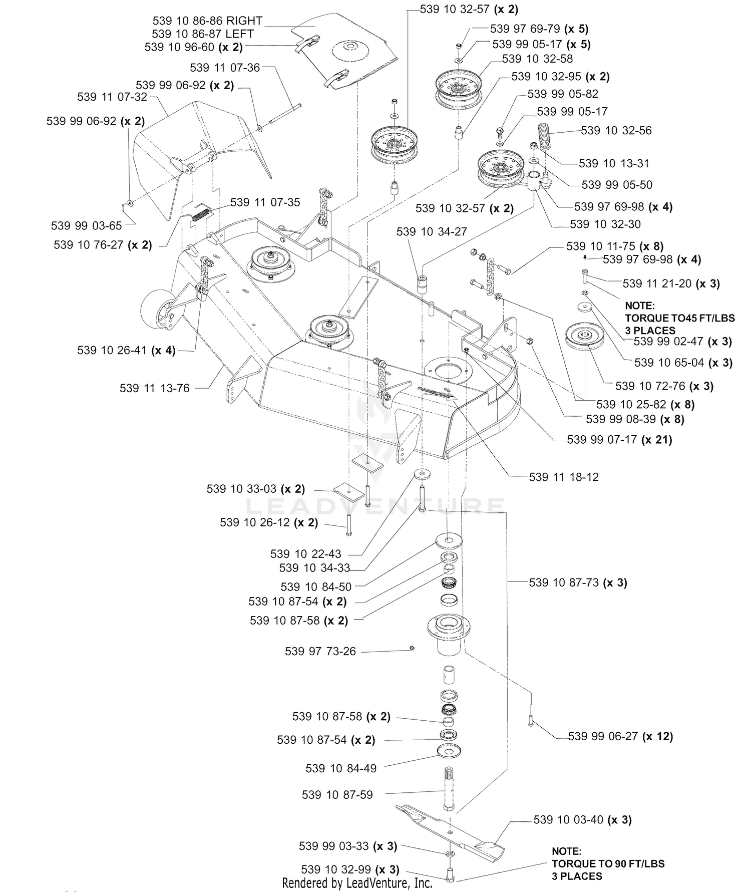48" Deck Assembly (Part 1)