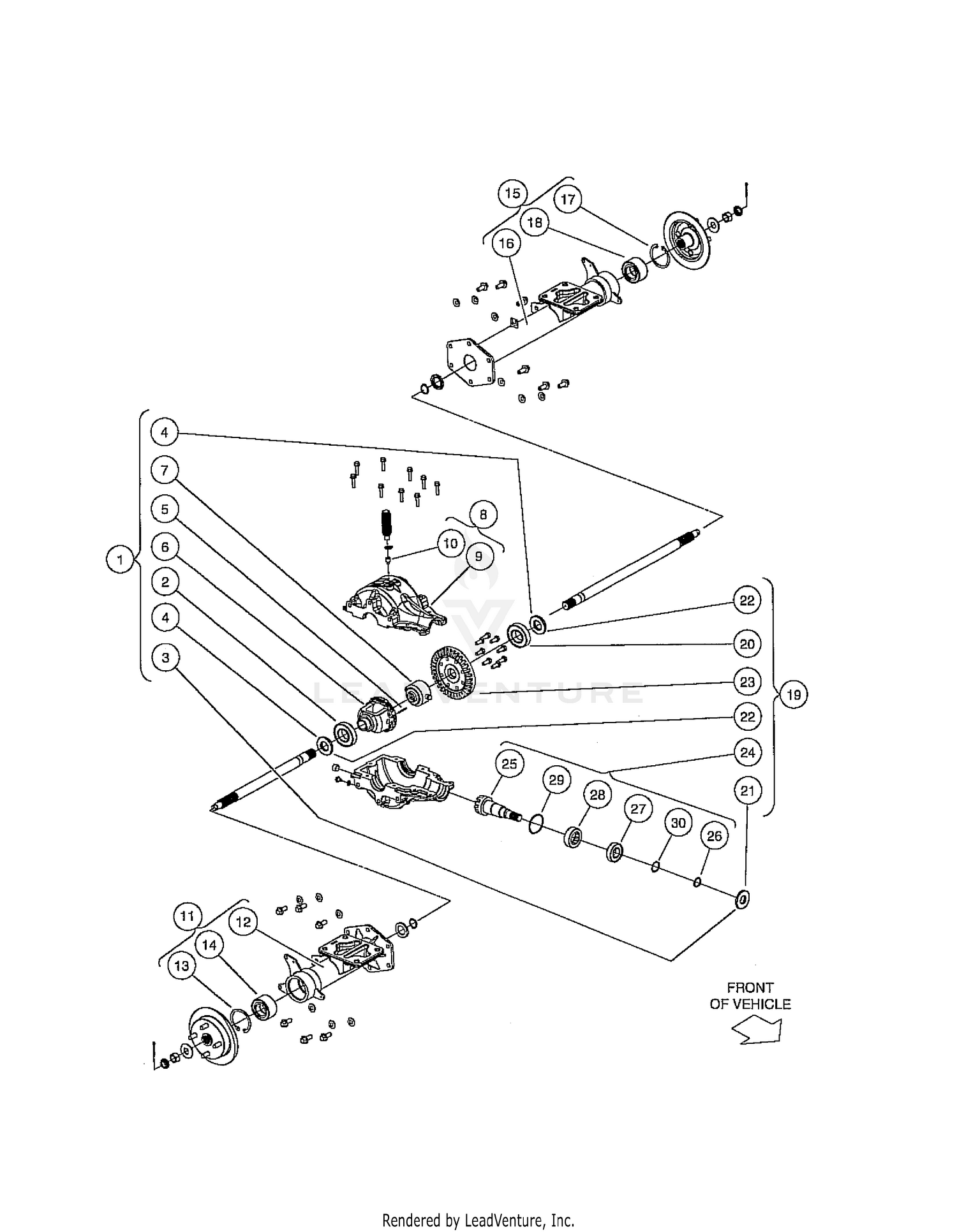 REAR DIFFERENTIAL, CONTINUED