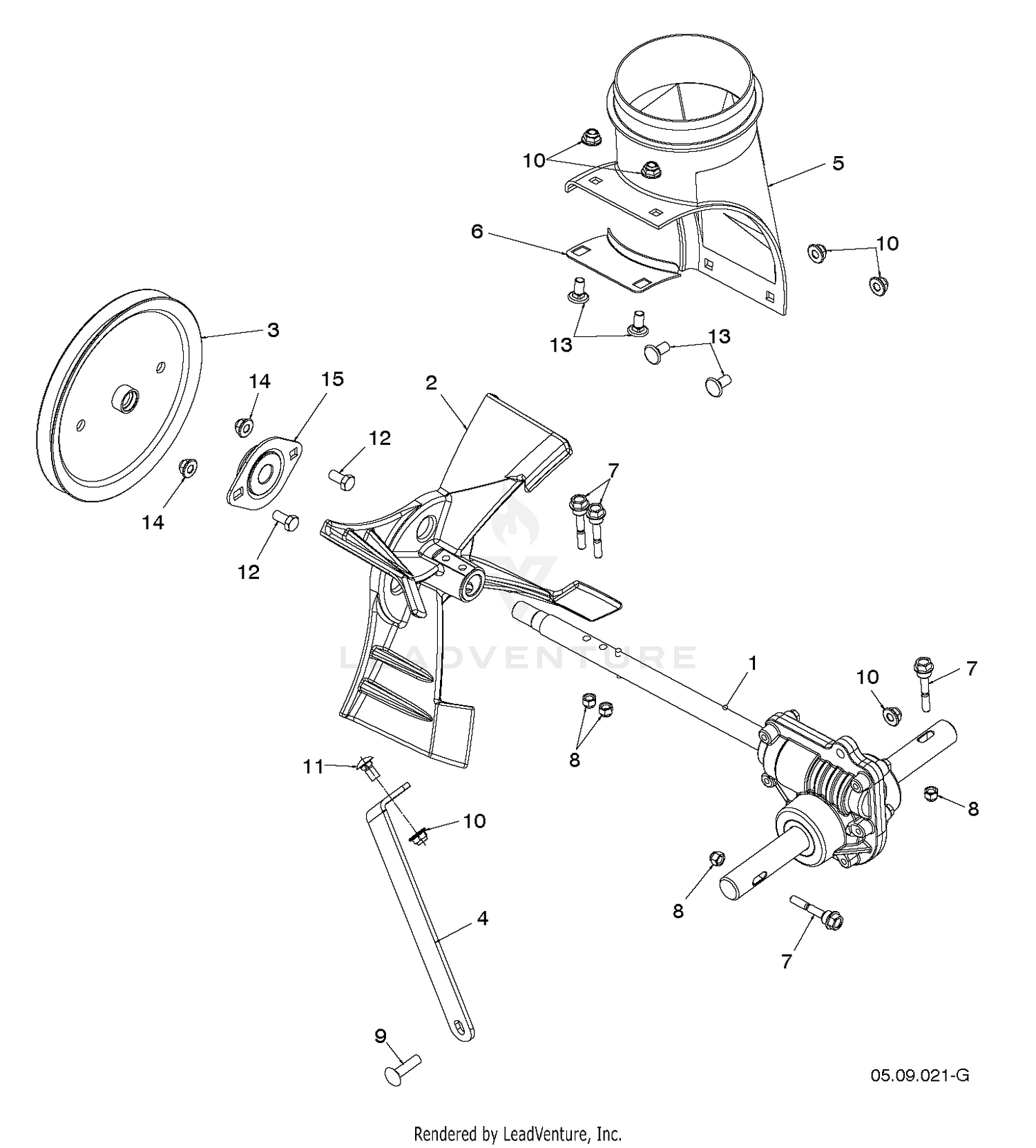 AUGER HOUSING & IMPELLER