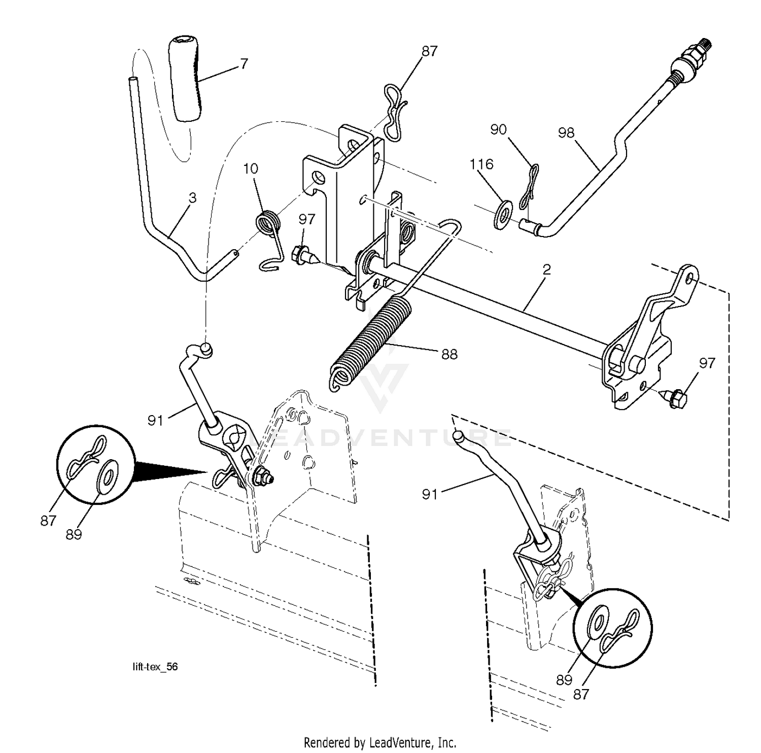MOWER LIFT / DECK LIFT
