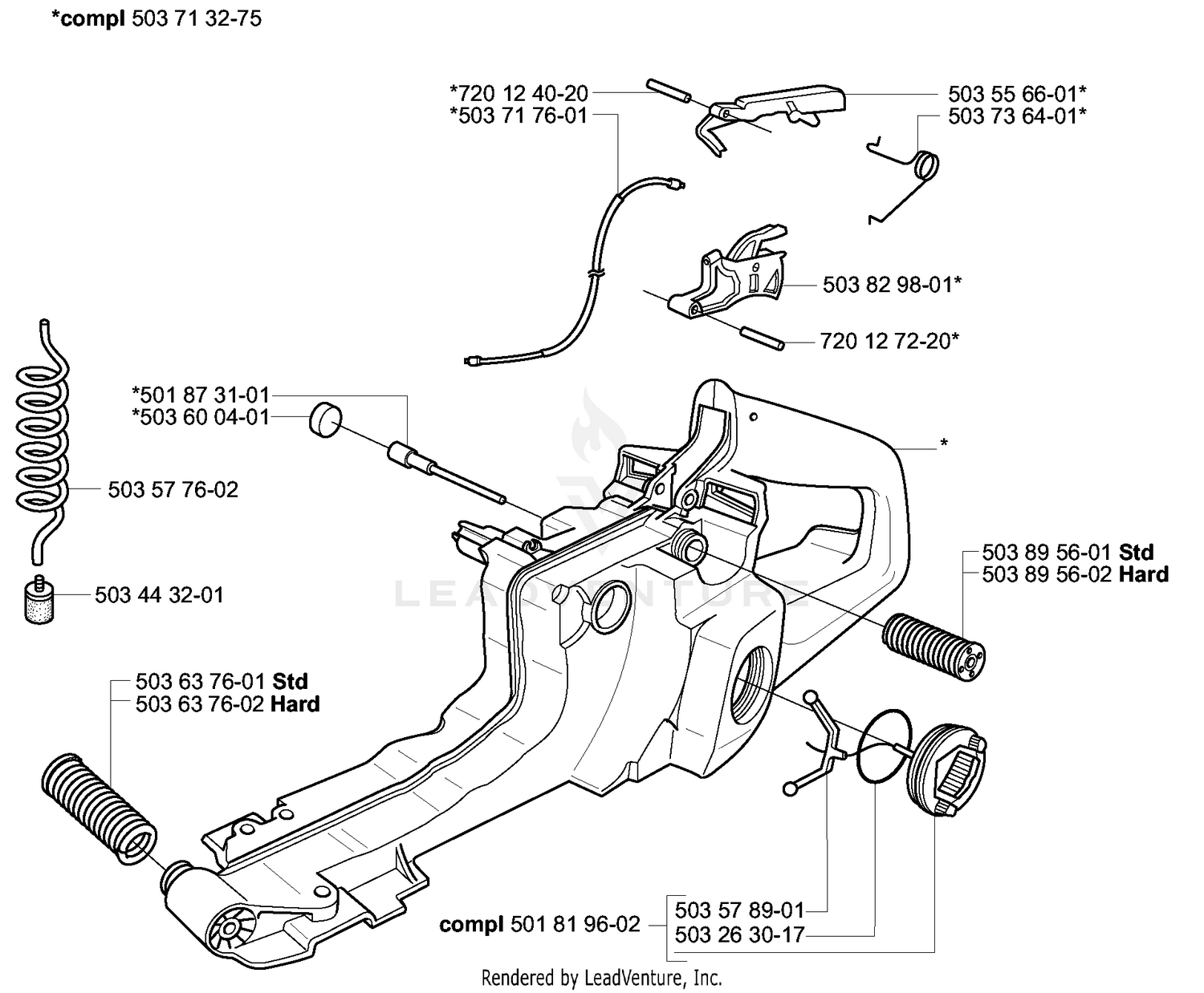 Fuel Tank / Rear Handle
