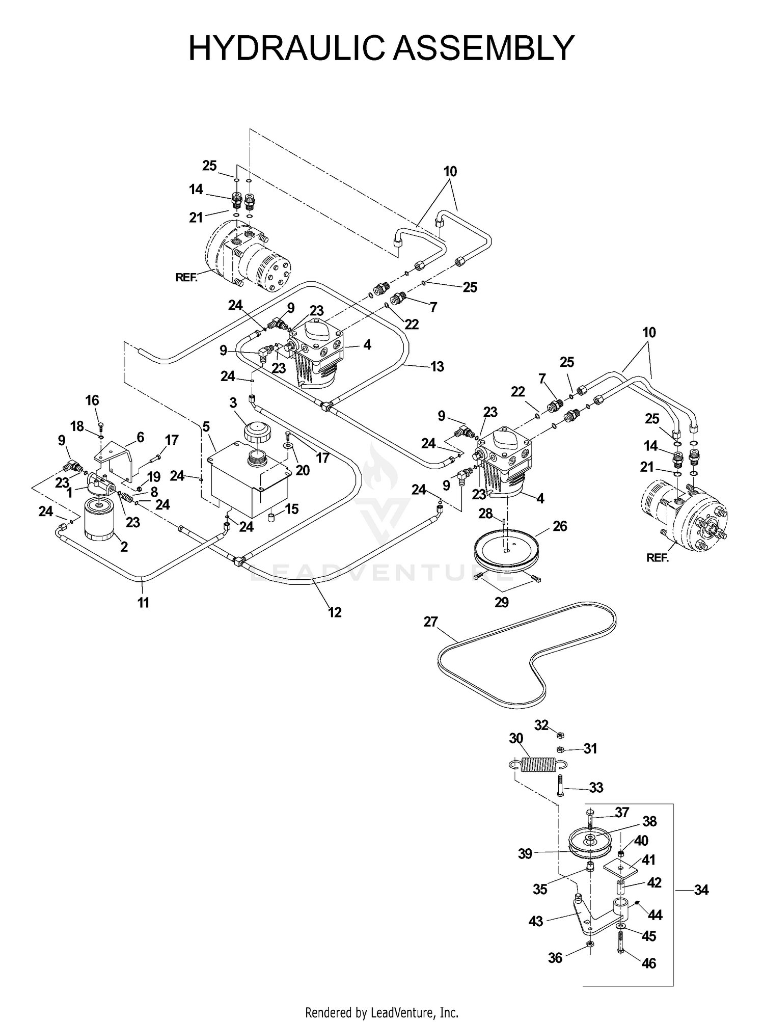 HYDRAULIC PUMP - MOTOR