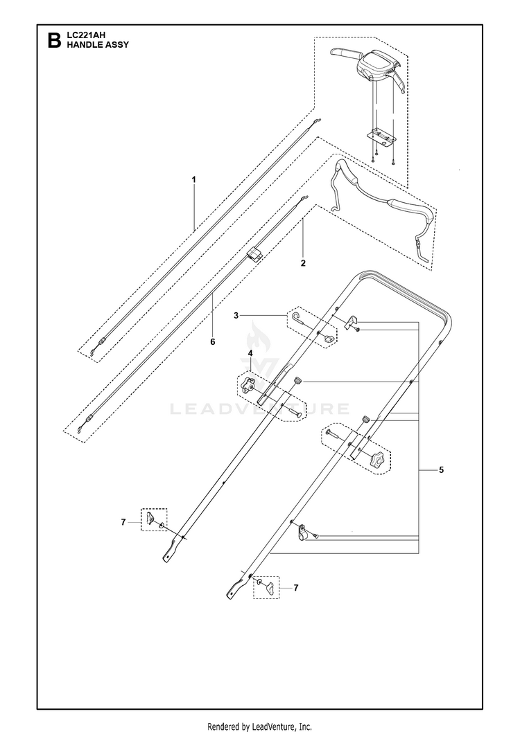 Husqvarna LC 221AH Walk Behind Mower Partswarehouse