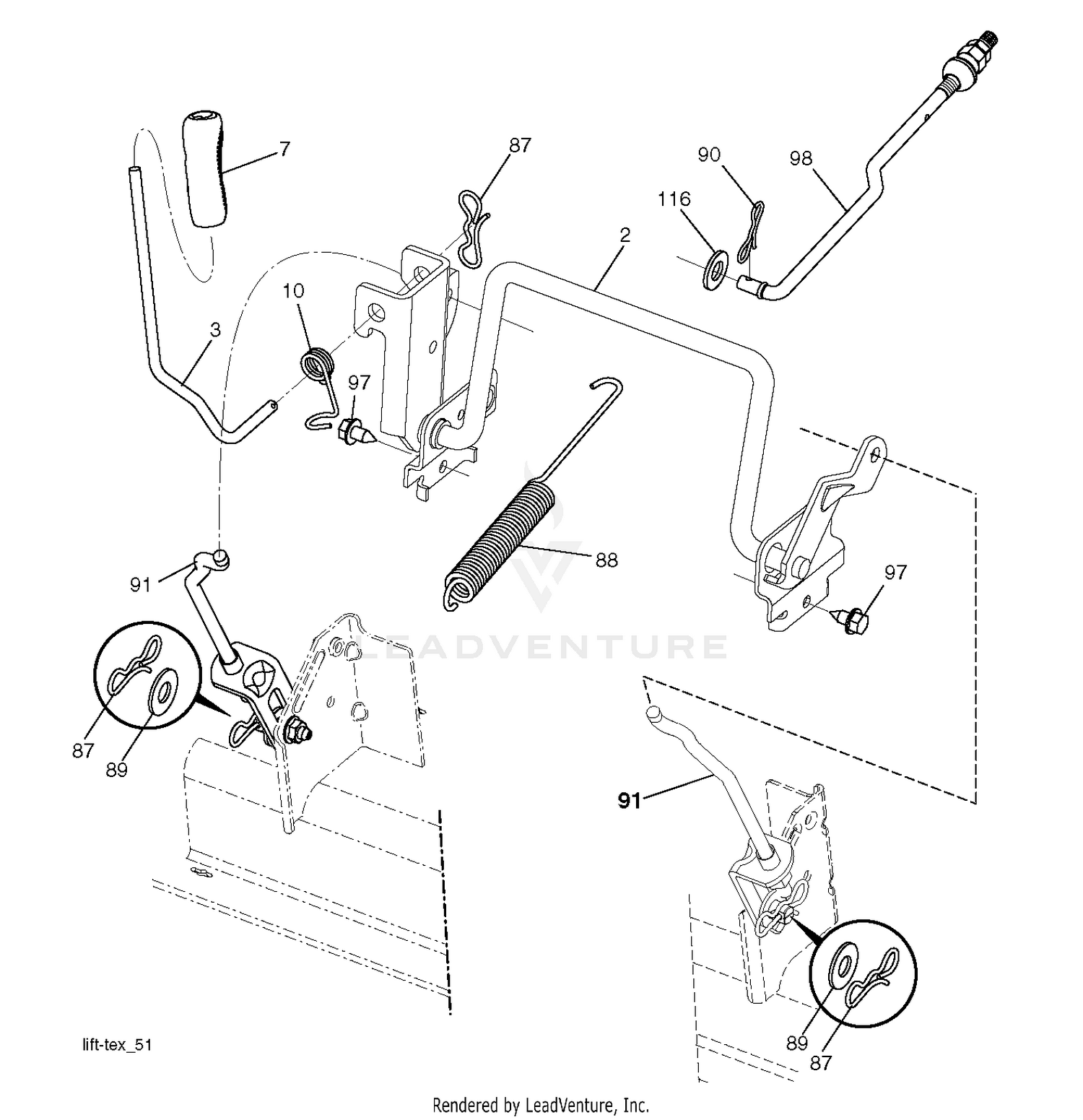 MOWER LIFT / DECK LIFT