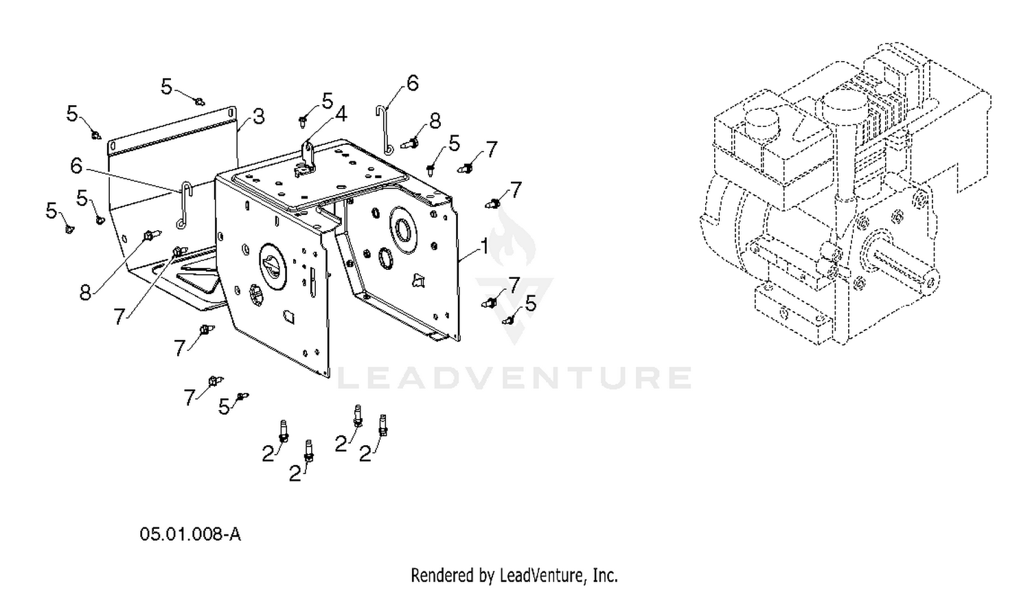 CHASSIS, ENGINE & PULLEYS 4