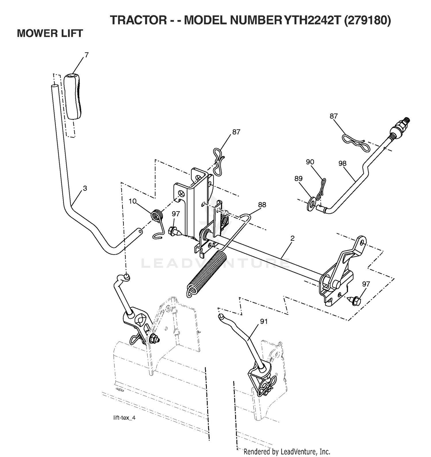 MOWER LIFT / DECK LIFT