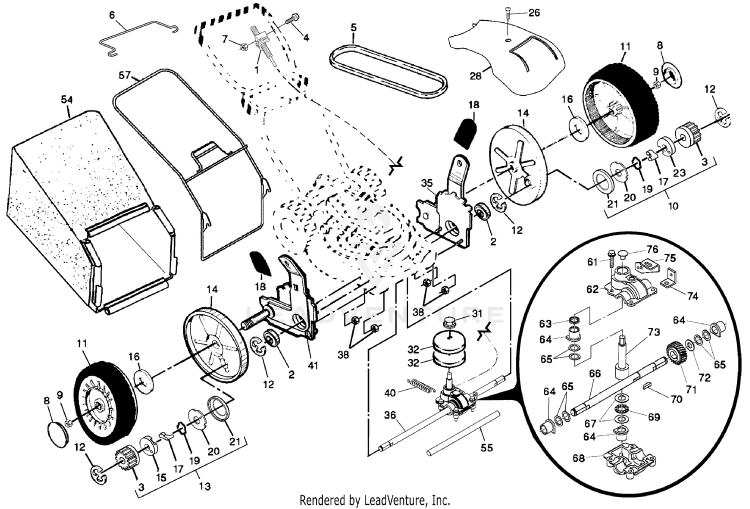 Walk Mower 5521CH A Repair Parts (B)