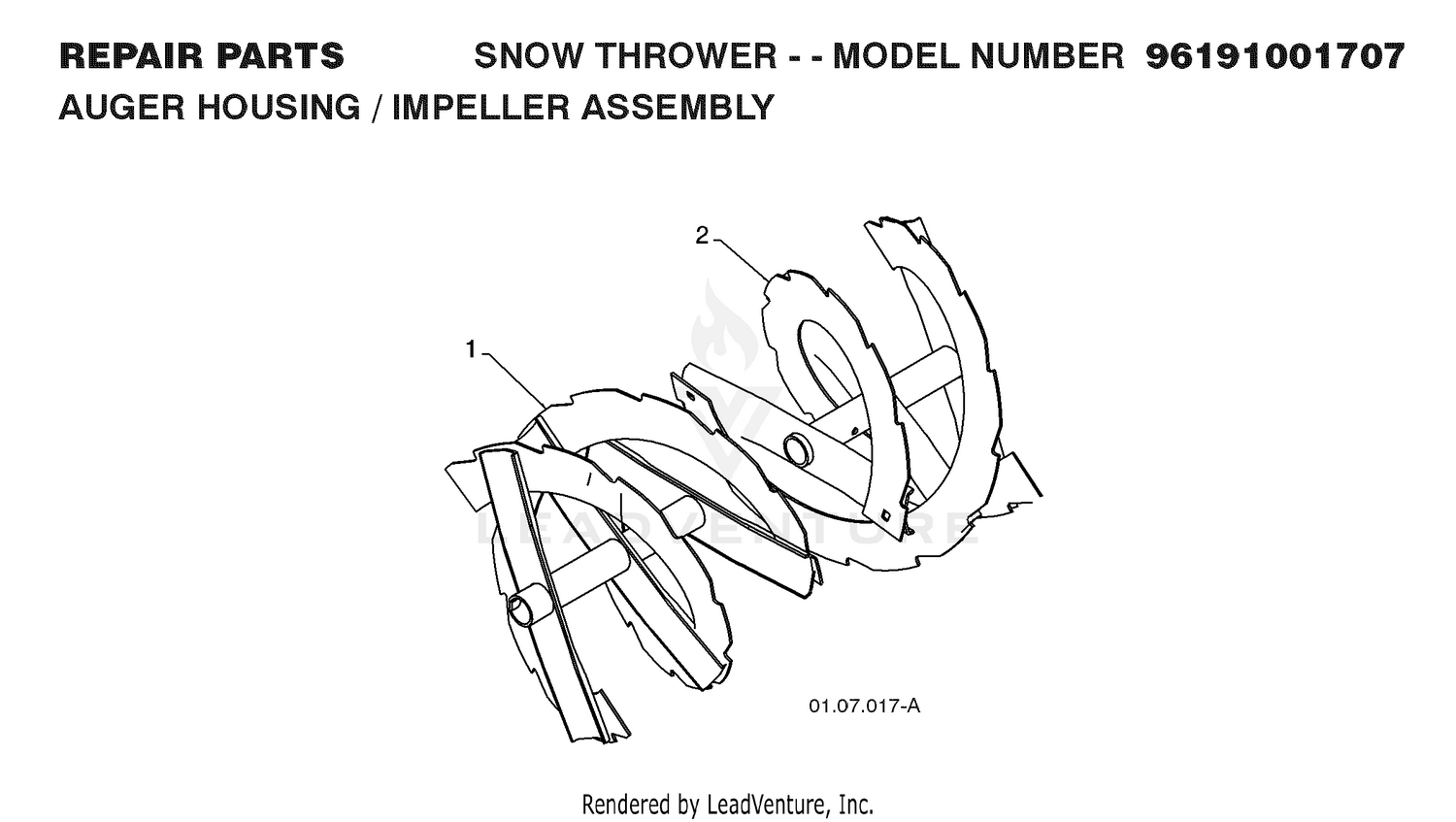 AUGER HOUSING & IMPELLER