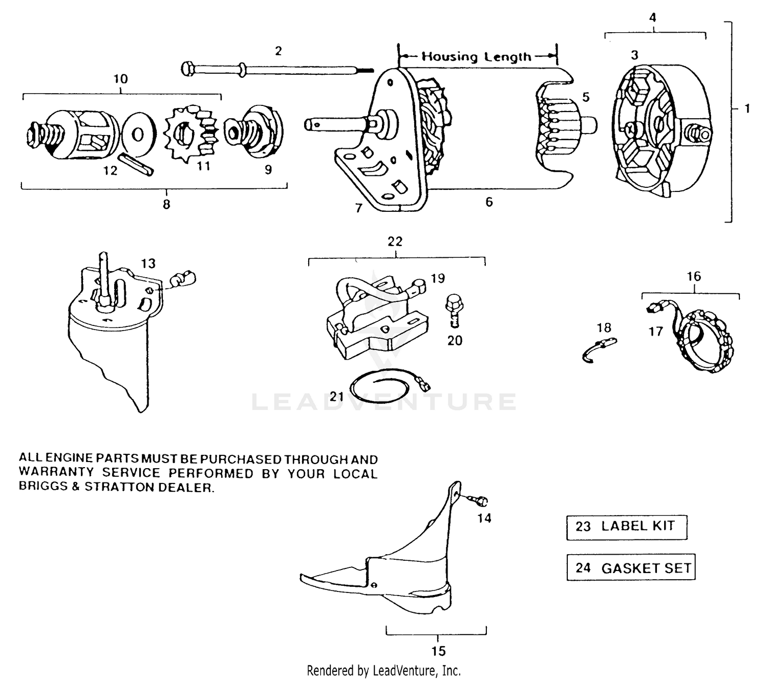 Engine B&S Model 281707, Type 0412-01 (Part 3)