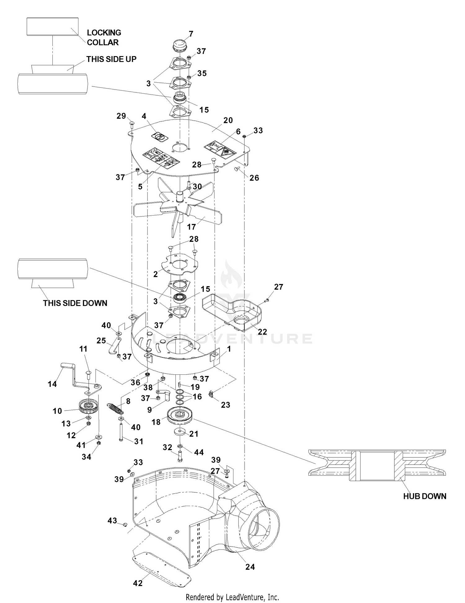 Accessory DFS Collection Blower Assembly