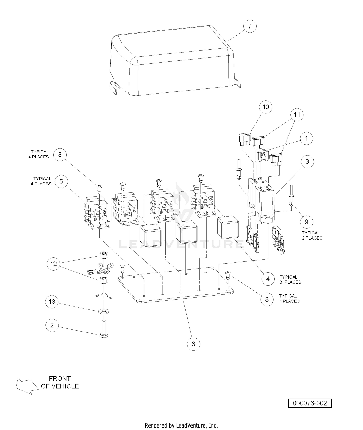 Electrical Component Box, Diesel Vehicles