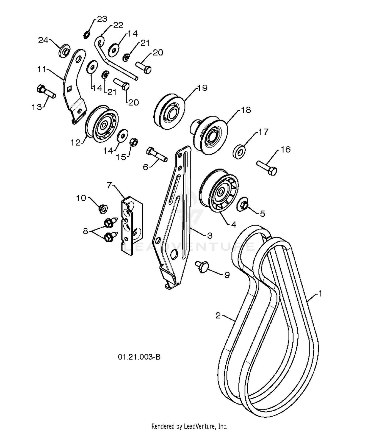 CHASSIS, ENGINE & PULLEYS