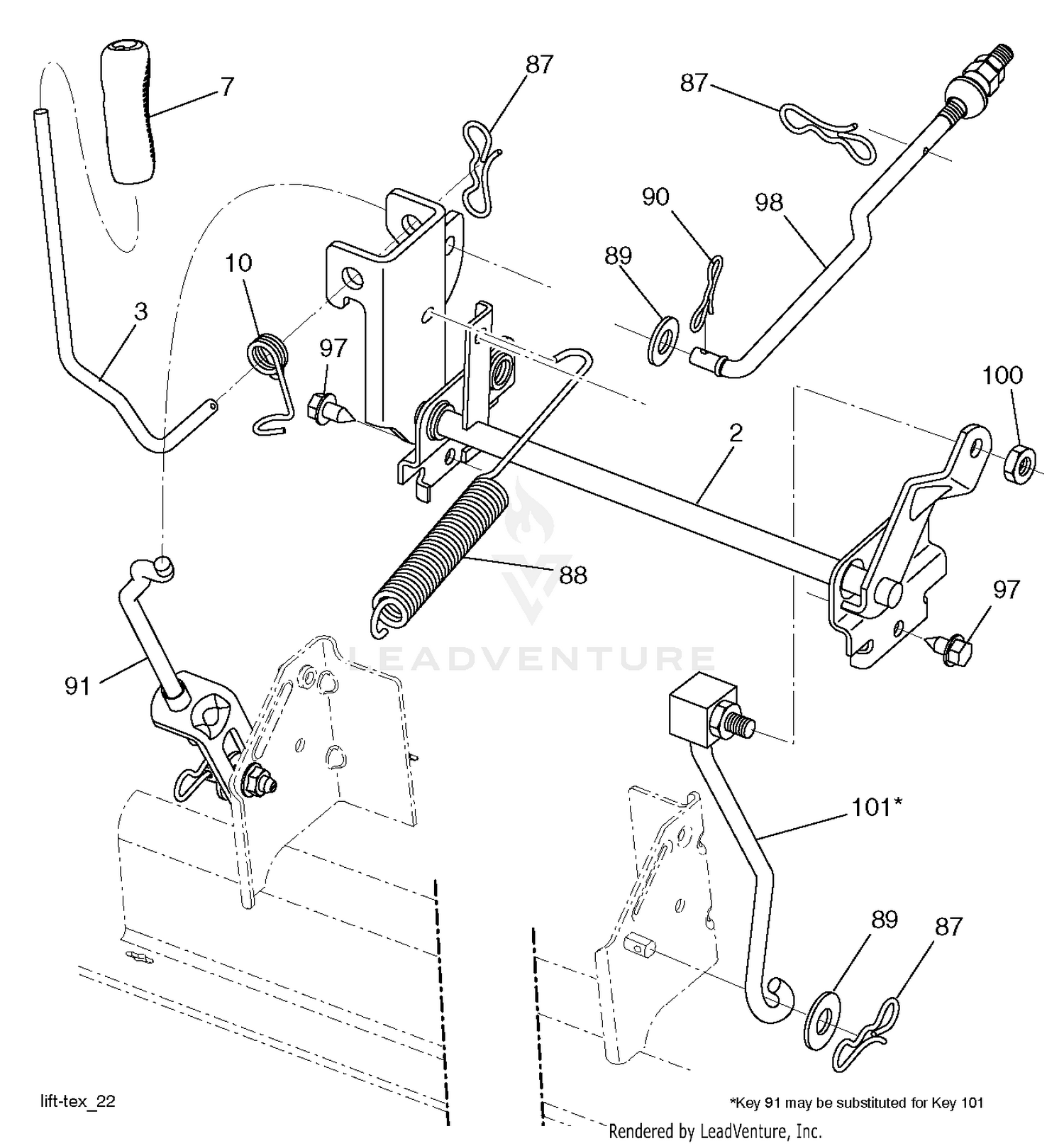 MOWER LIFT / DECK LIFT