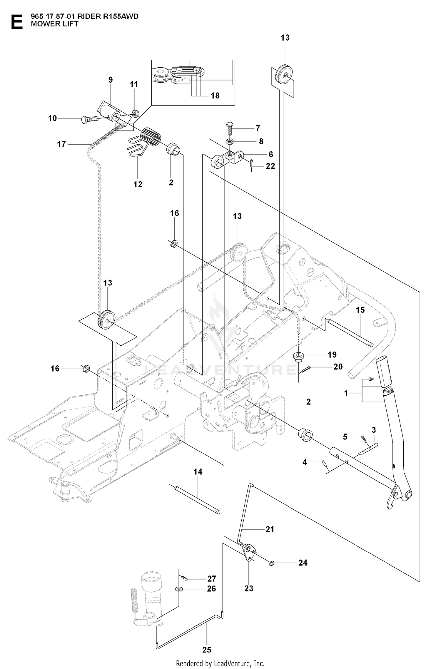 MOWER LIFT / DECK LIFT