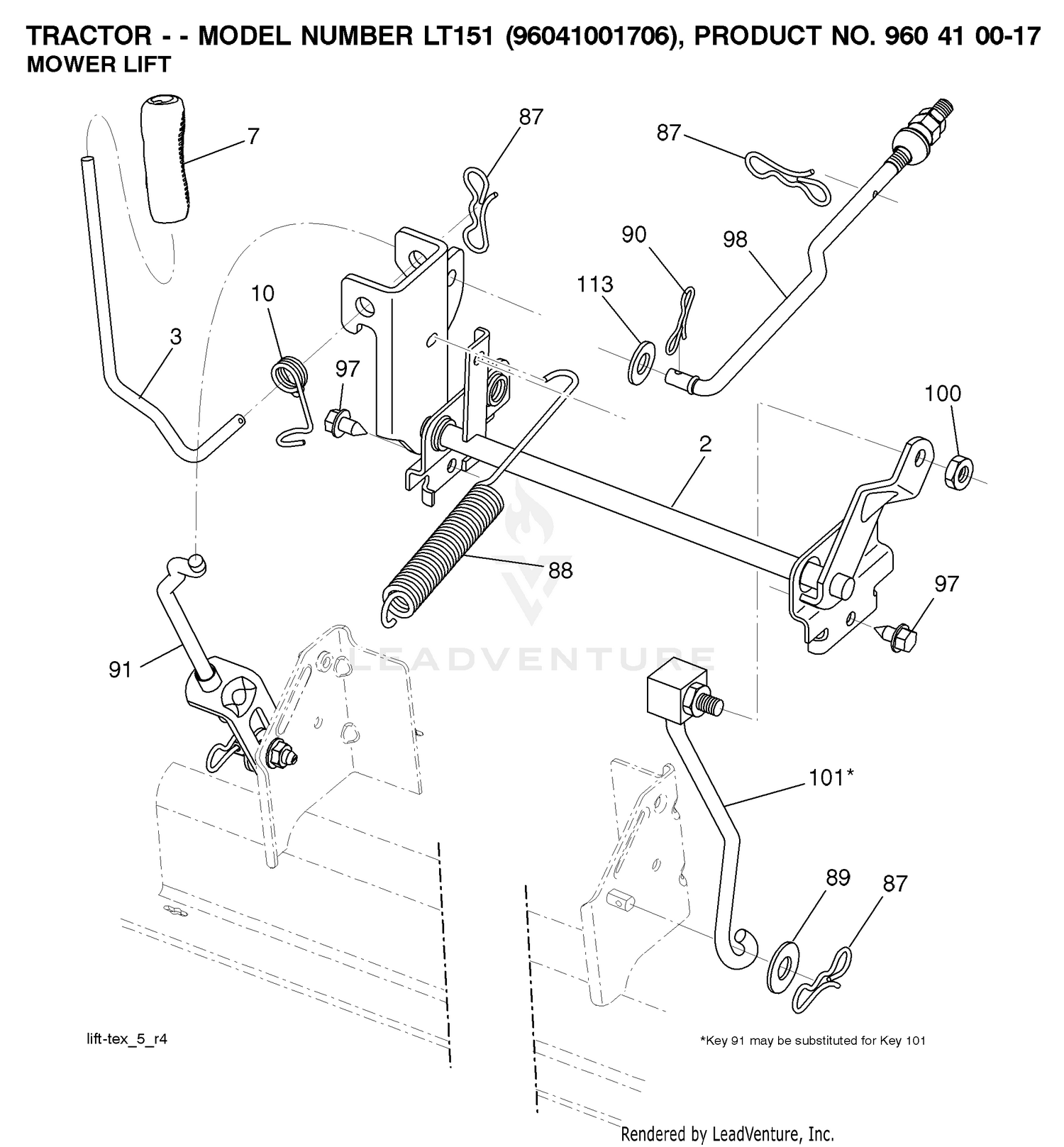 MOWER LIFT / DECK LIFT