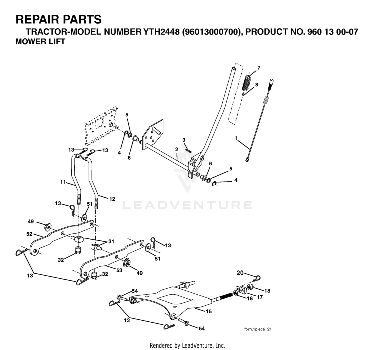 MOWER LIFT / DECK LIFT