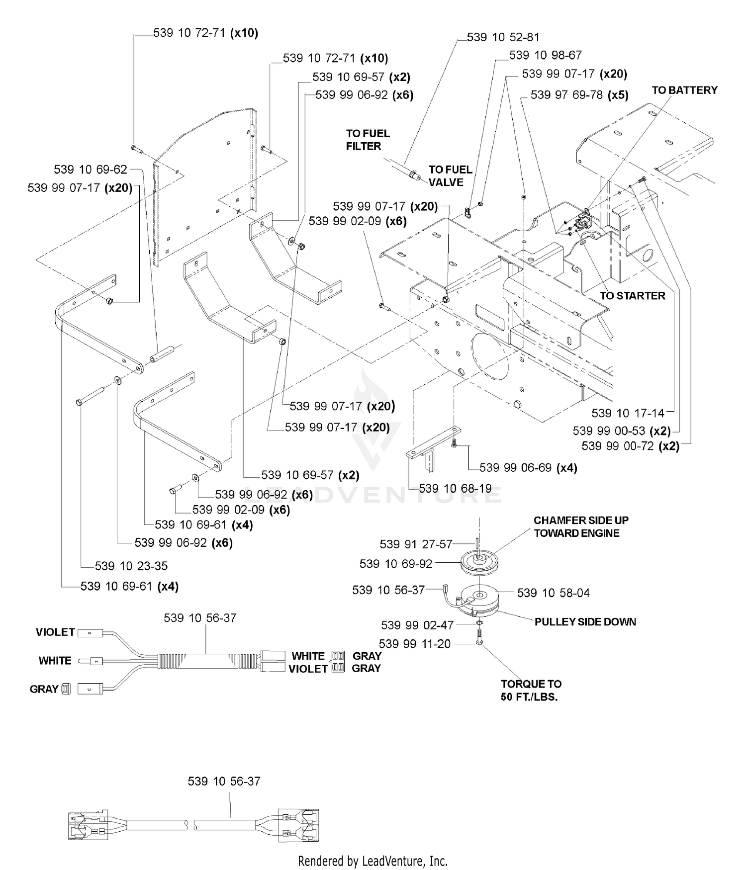 Kawasaki 17 HP Engine Assembly