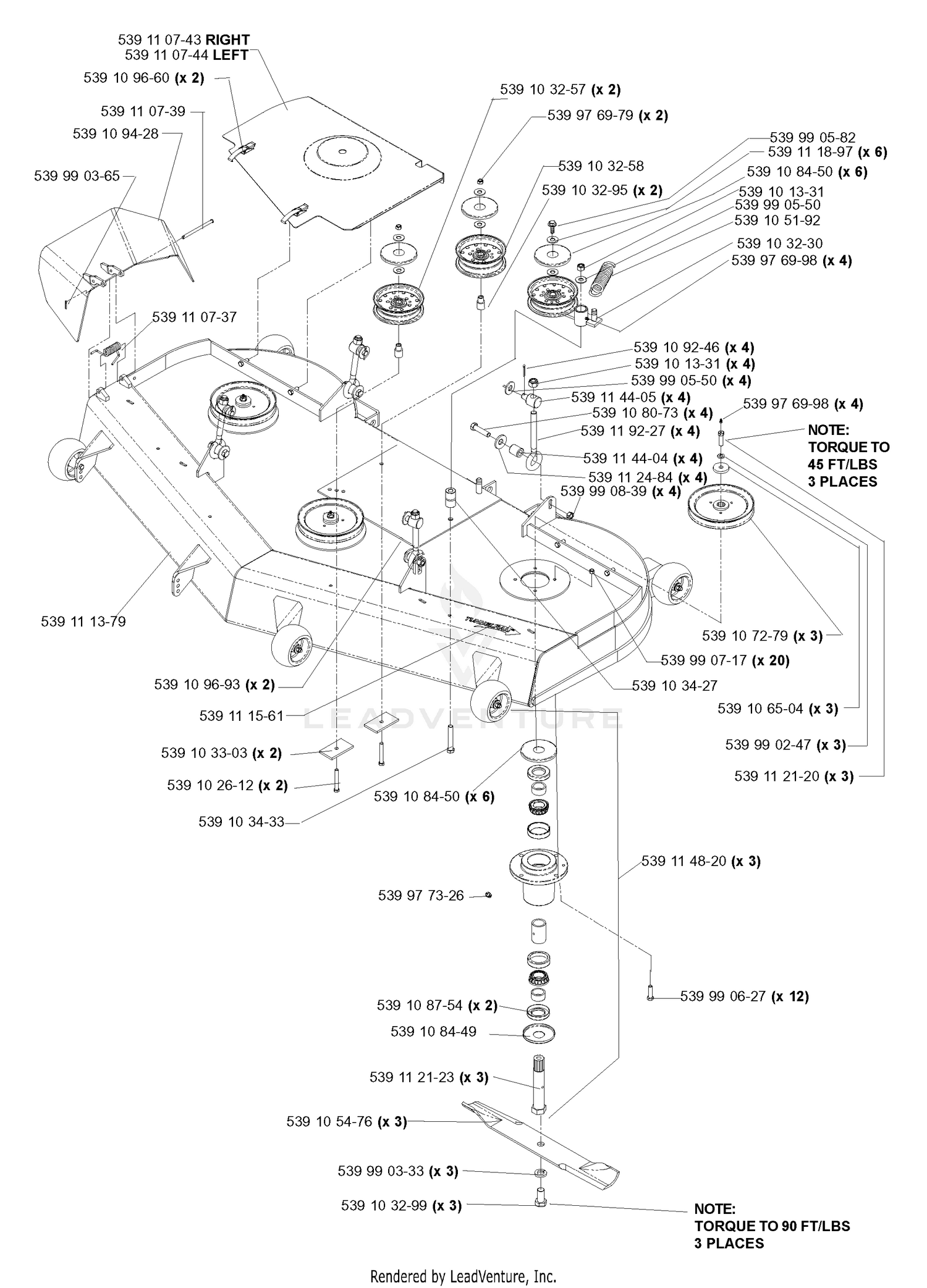 Front Deck Assembly 72" (Part 1)
