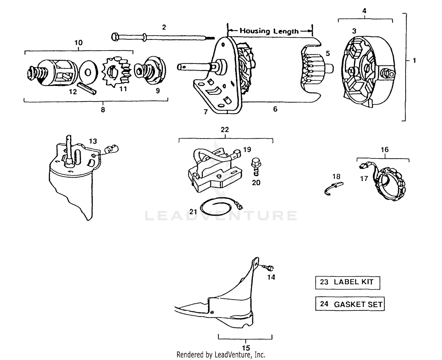 Engine B&S Model 281707 Type 0412-01 (Part 3)