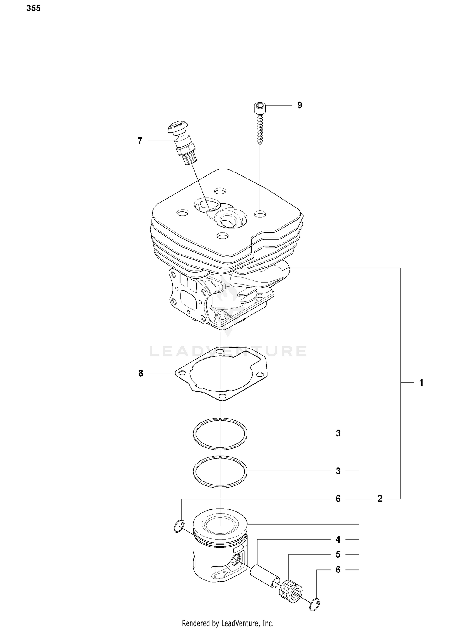 Cylinder/Piston (355)