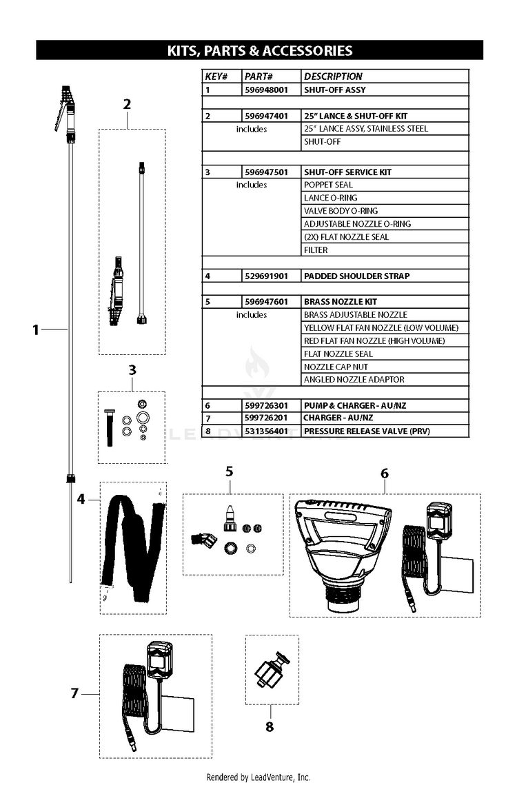 Husqvarna 2 GALLON/8 LITRES BATTERY SPRAYER, 598967601, 599707401