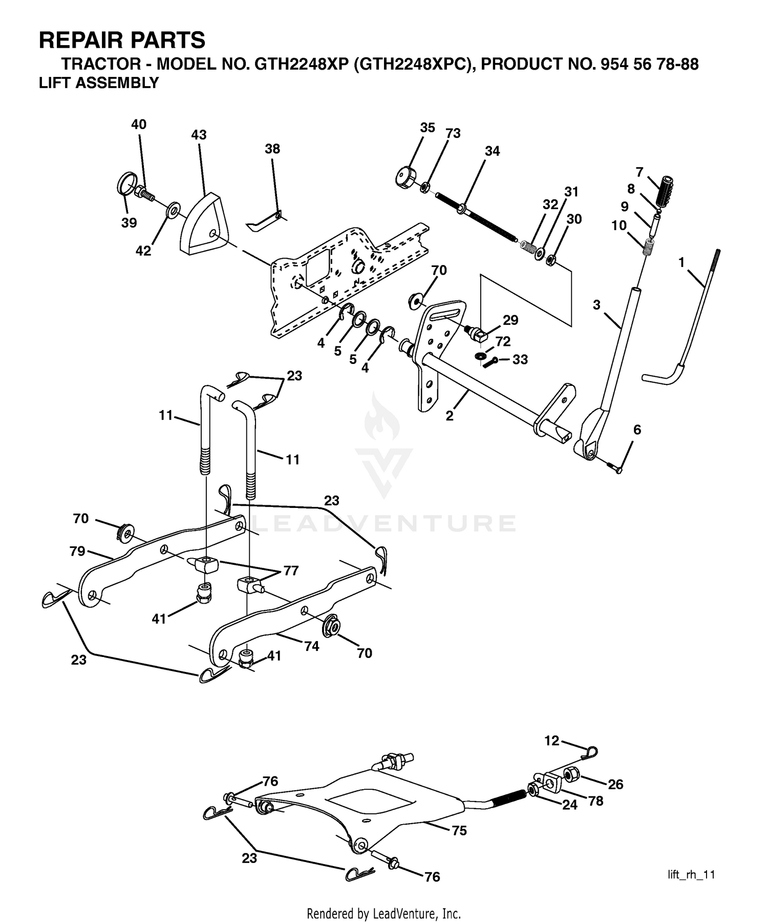 MOWER LIFT / DECK LIFT