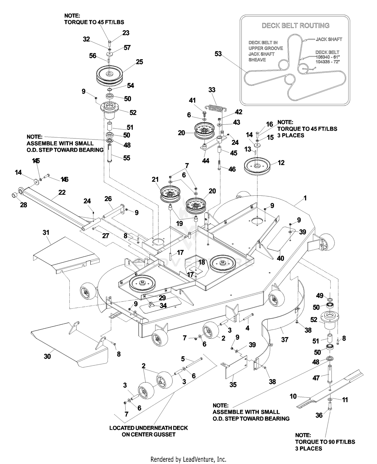 Deck Assembly 72 Inch
