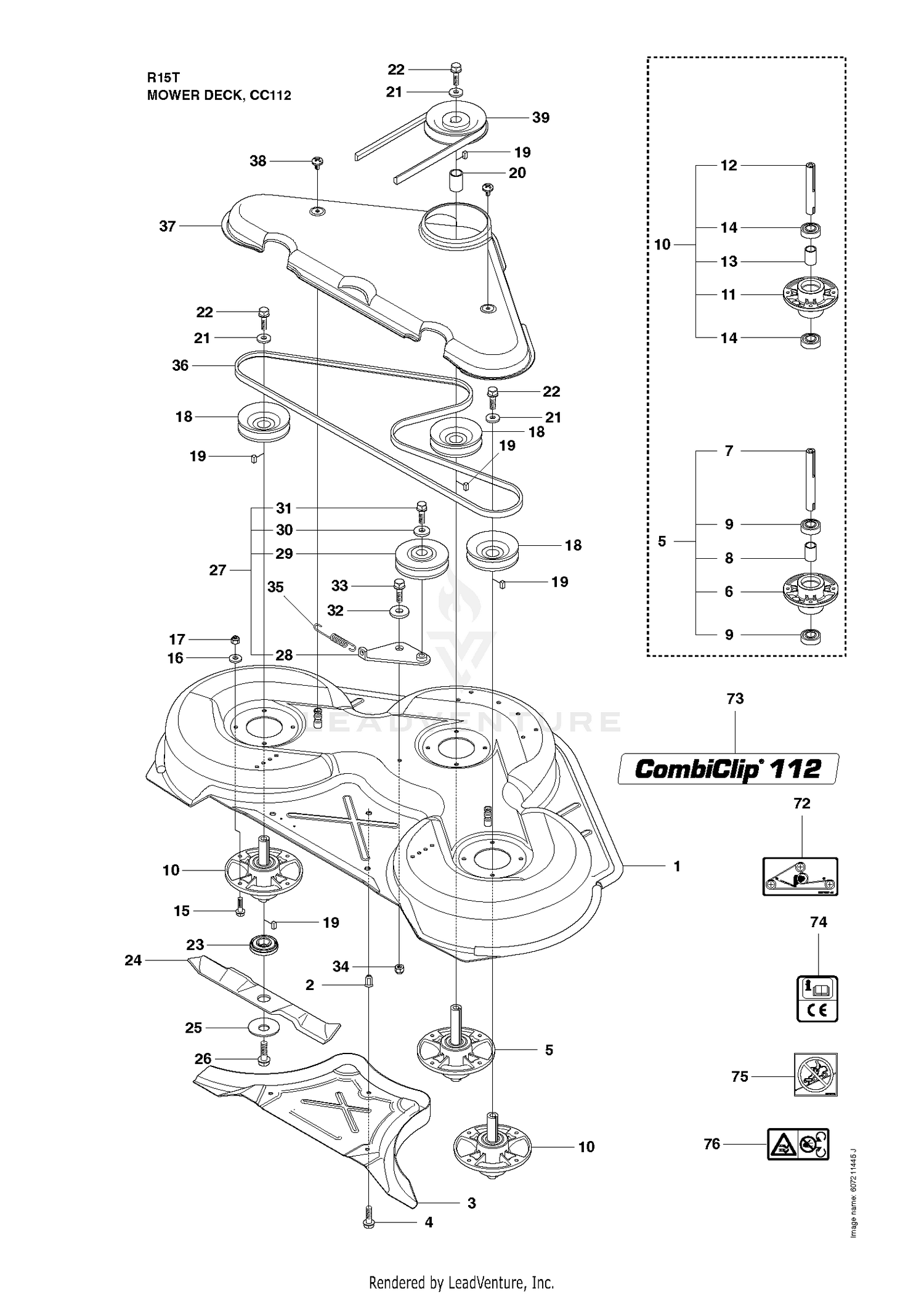 MOWER DECK / CUTTING DECK 6