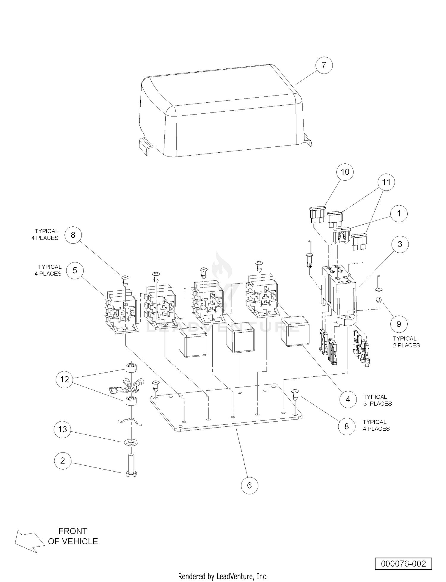 Electrical Component Box, Diesel Vehicles