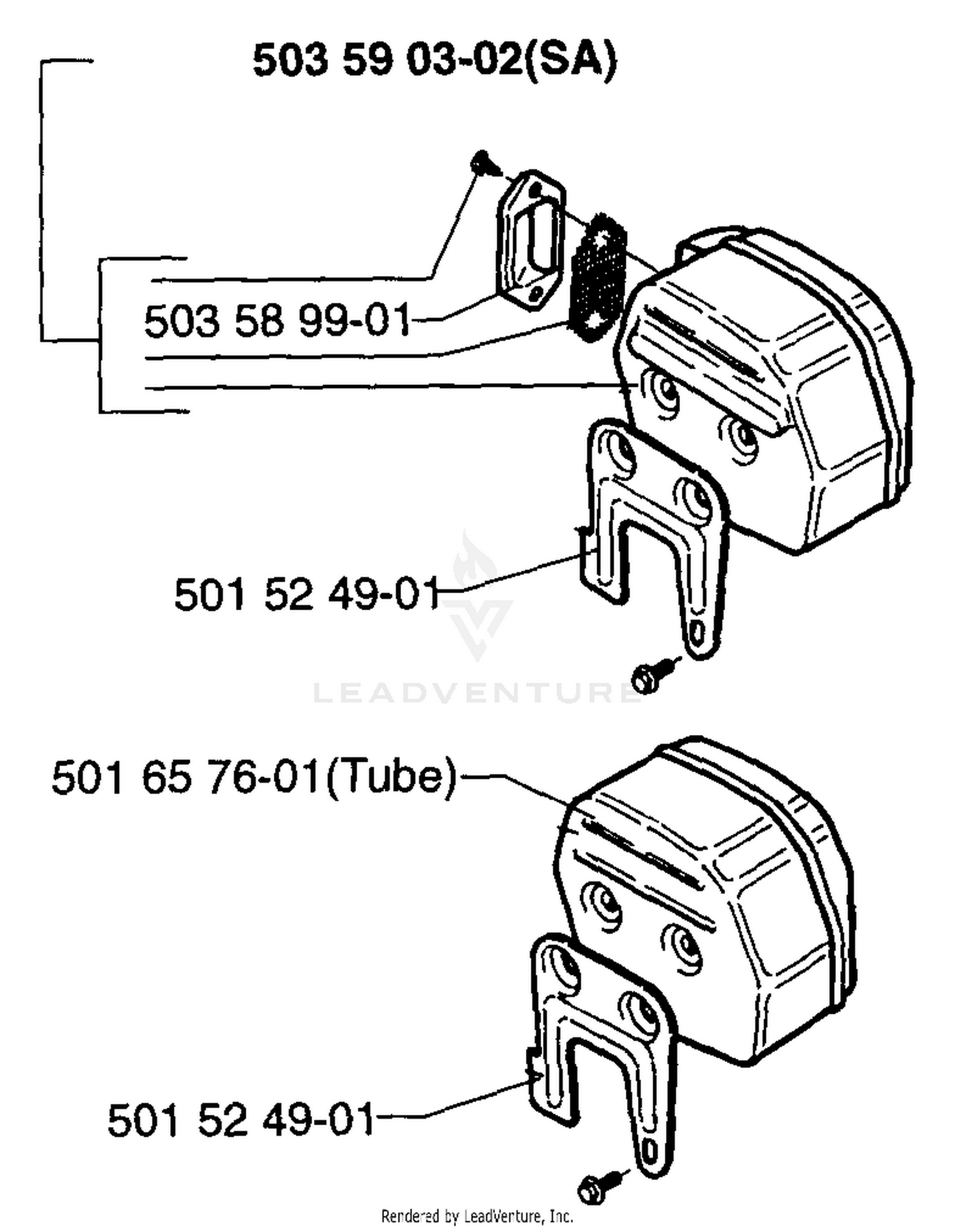 Muffler (S/N 1070001 And Below)