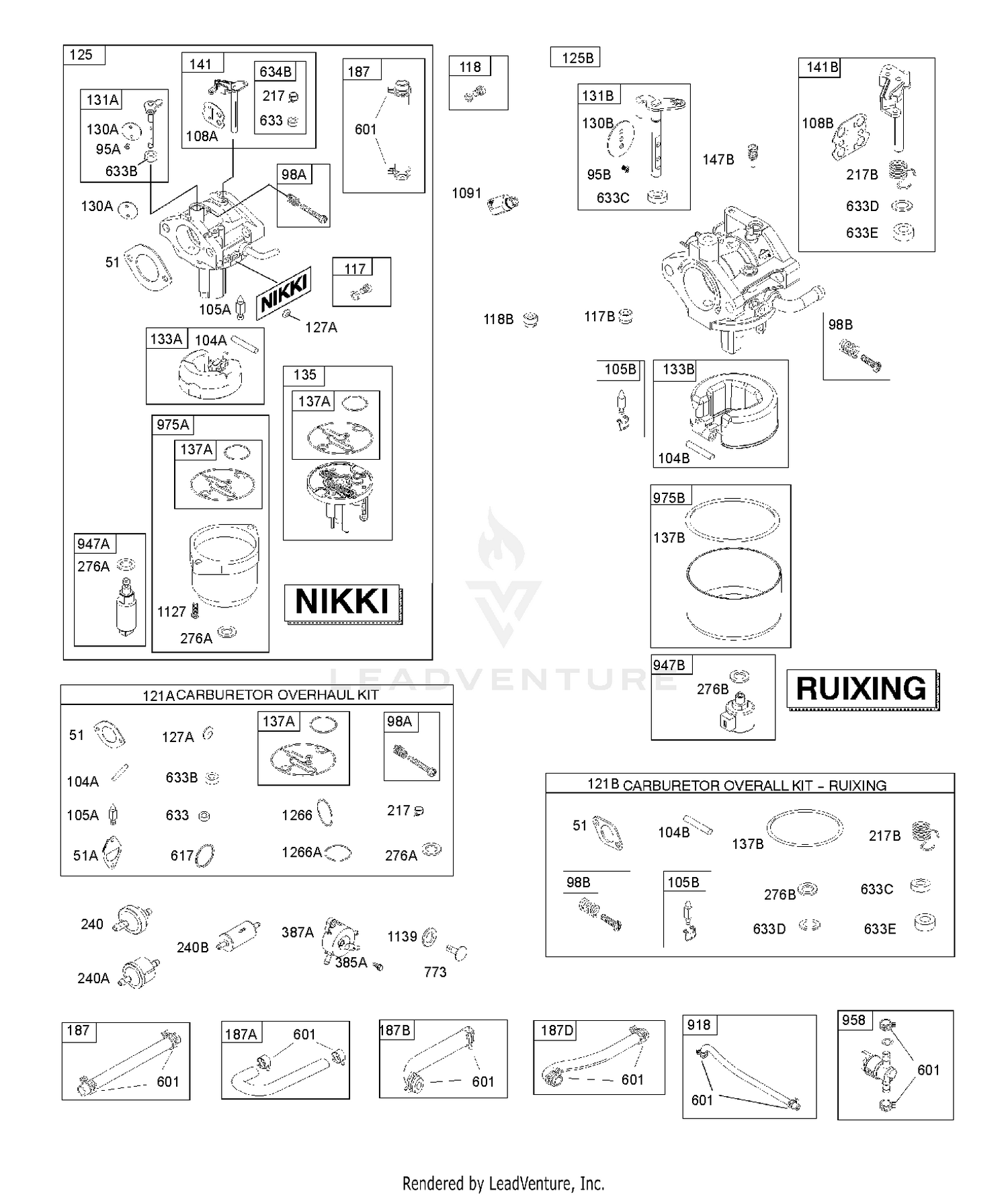 CARBURETOR, FUEL SUPPLY, KIT - CARBURETOR OVERHAUL 7