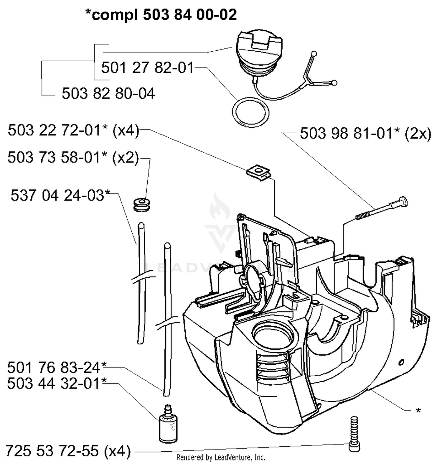 Crankcase/Fuel Tank