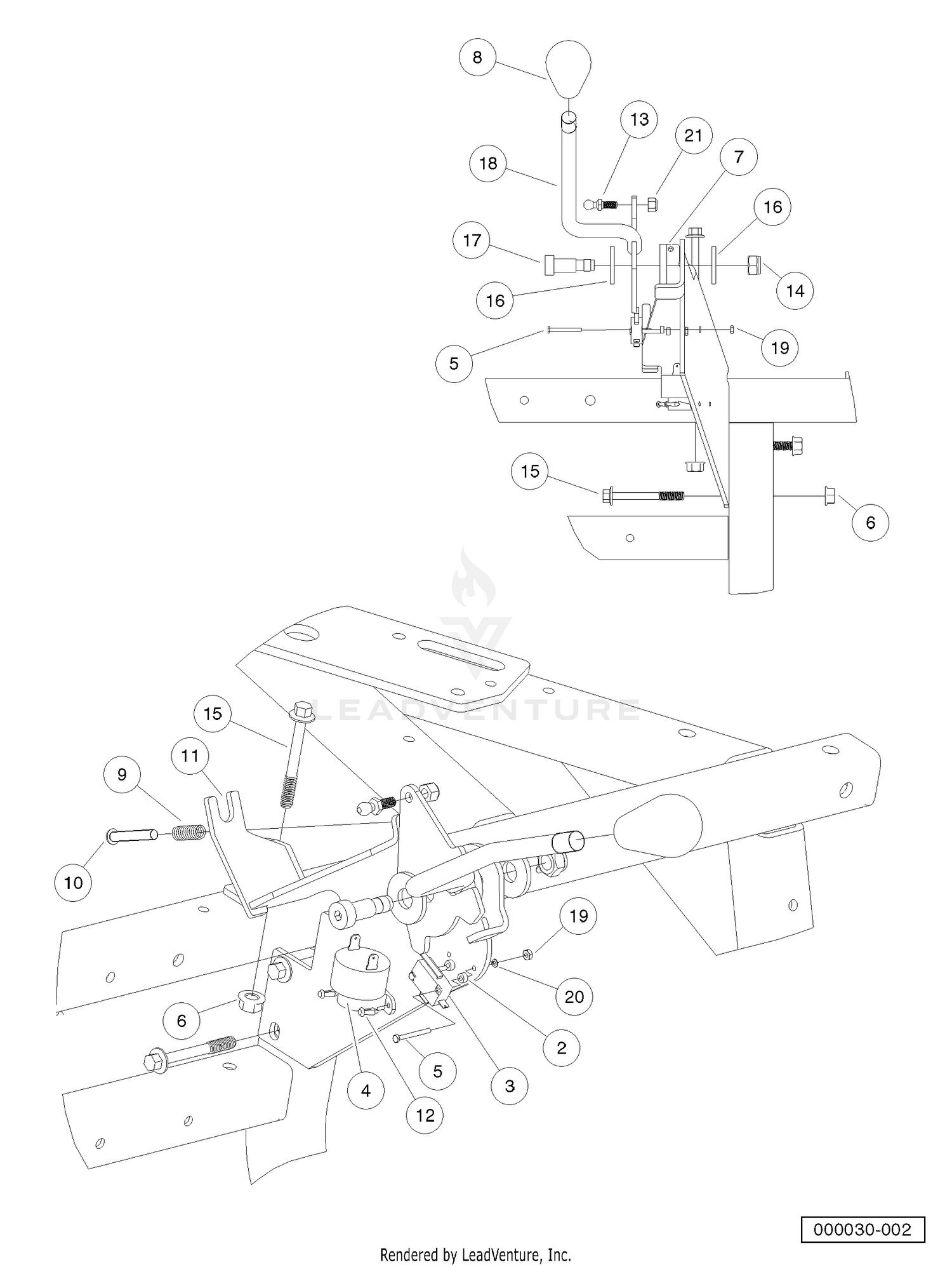 Forward and Reverse Shifter Assembly
