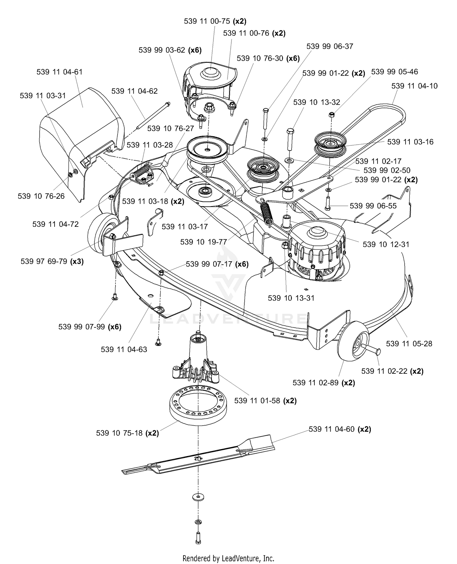 Deck Assembly 42"