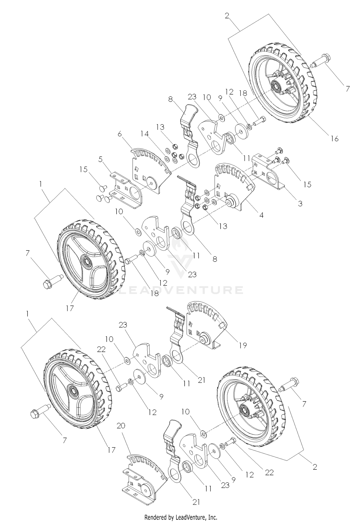 Wheels and Tires Model 968999283 Only