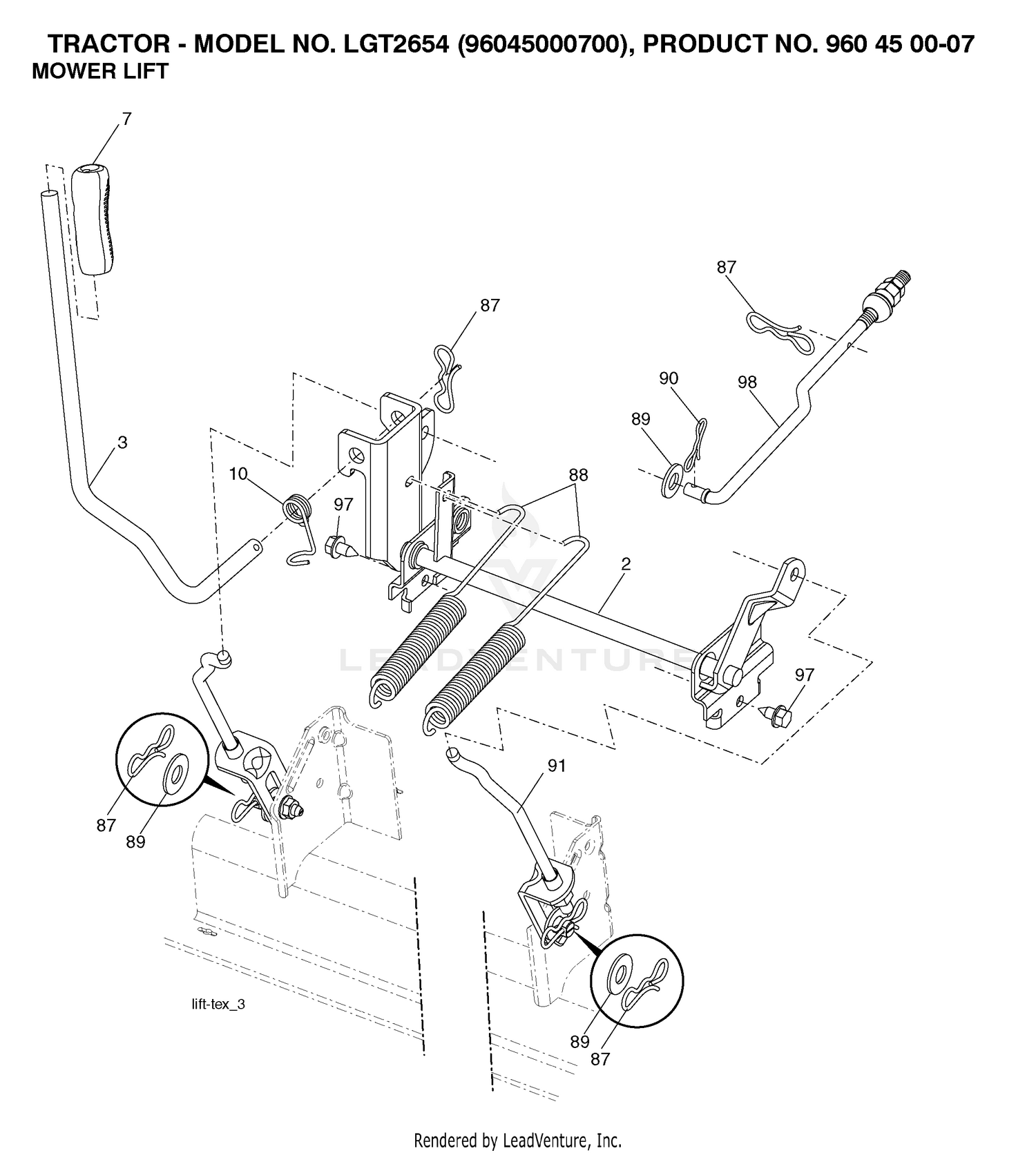 MOWER LIFT / DECK LIFT