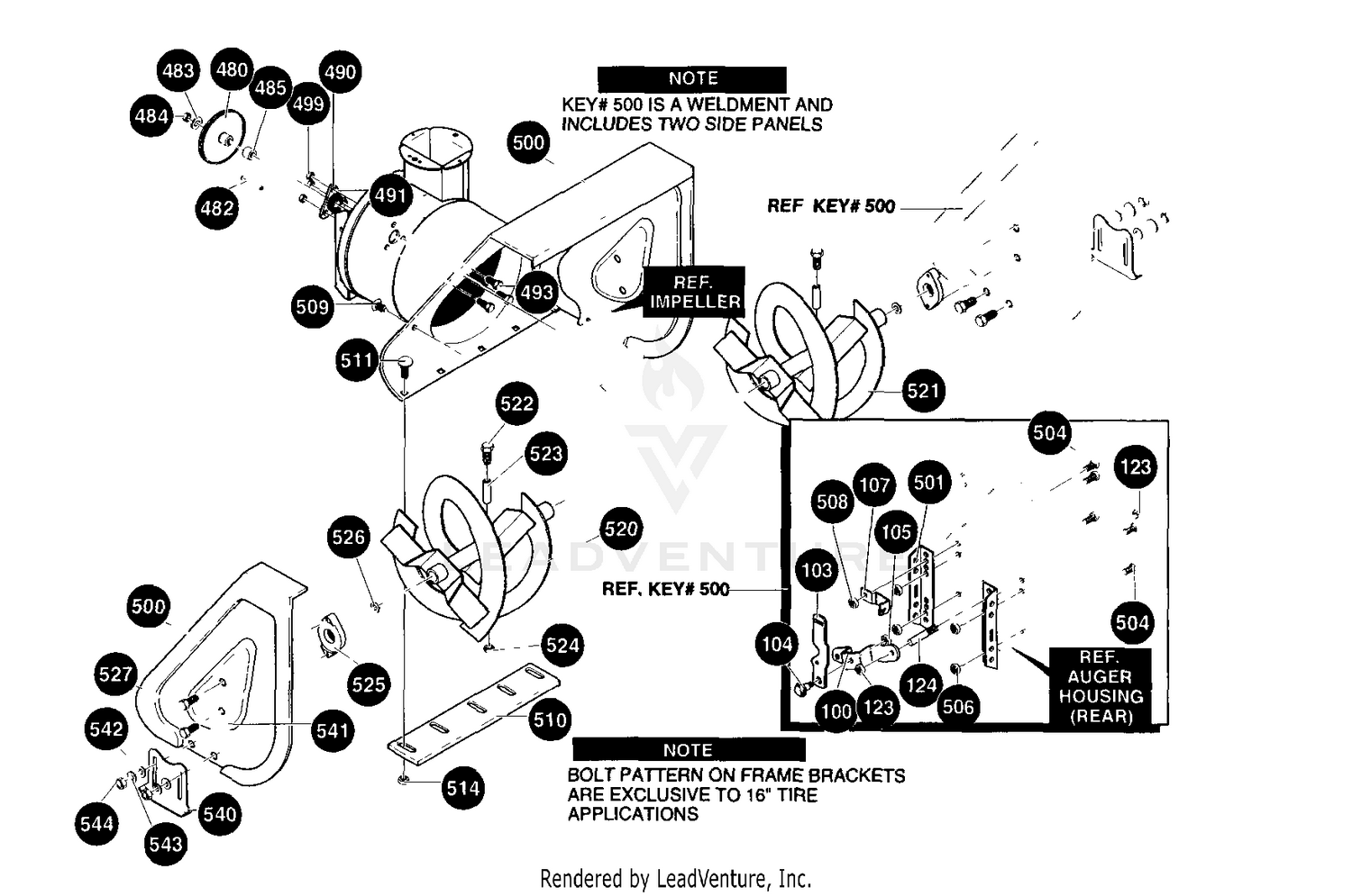 Auger Housing Assembly