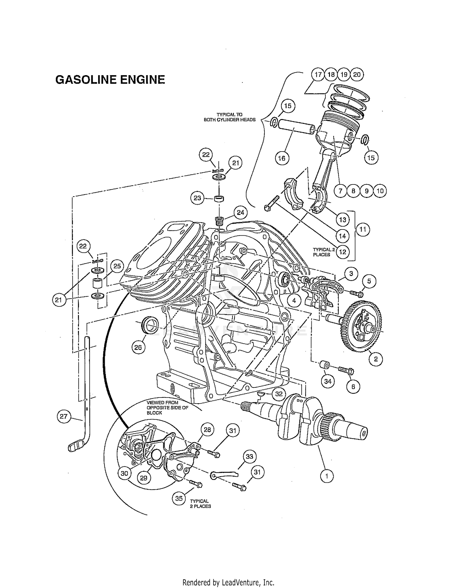 CRANKCASE AND CRANKSHAFT