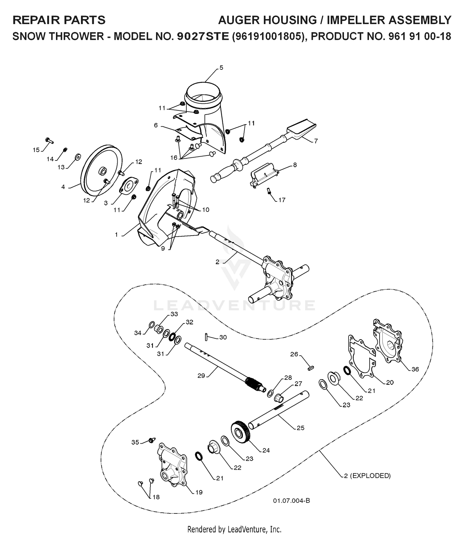 AUGER HOUSING & IMPELLER 6