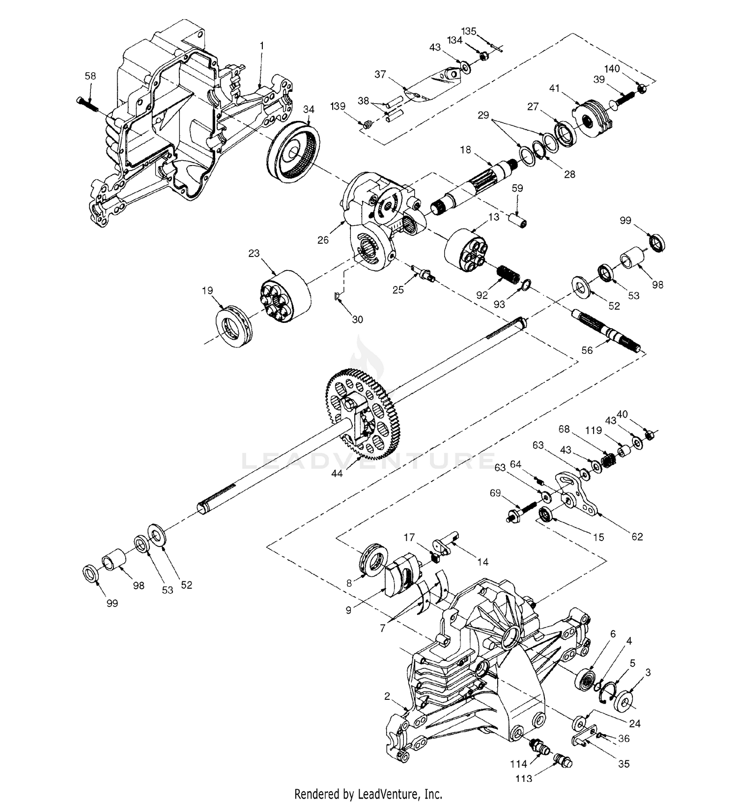 Hydro Transaxle - Model Number 0310-0500