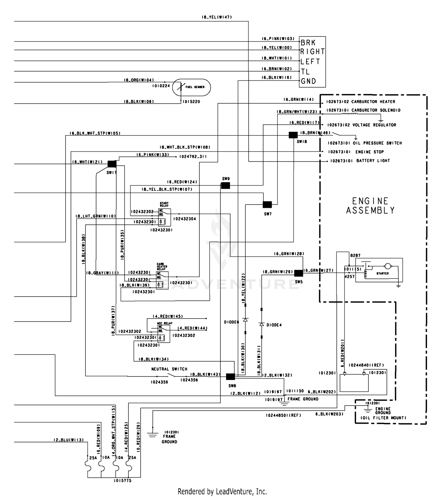 Wiring- Gasoline Vehicles, Single Pieces Image 2