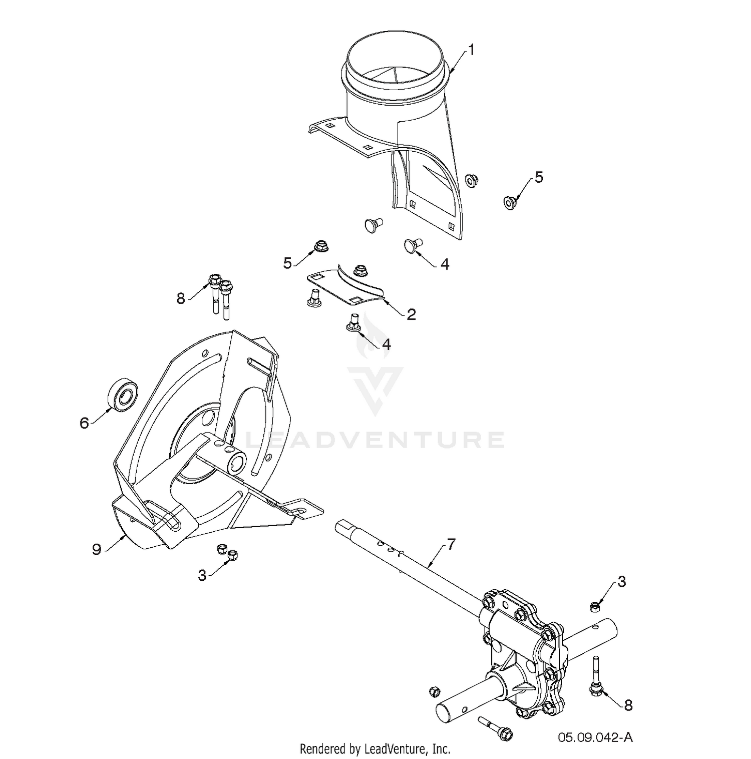 AUGER HOUSING & IMPELLER 4