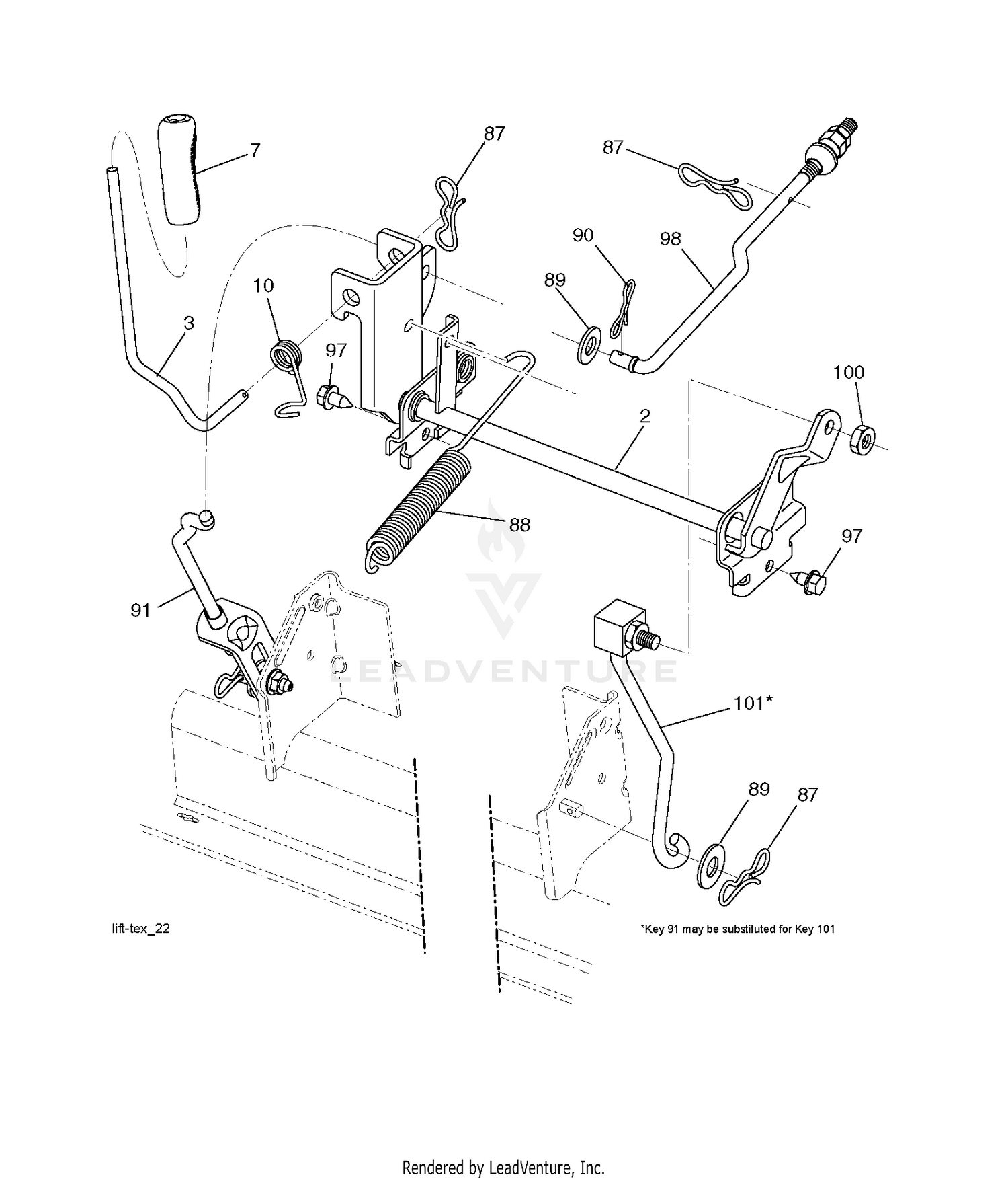 MOWER LIFT / DECK LIFT