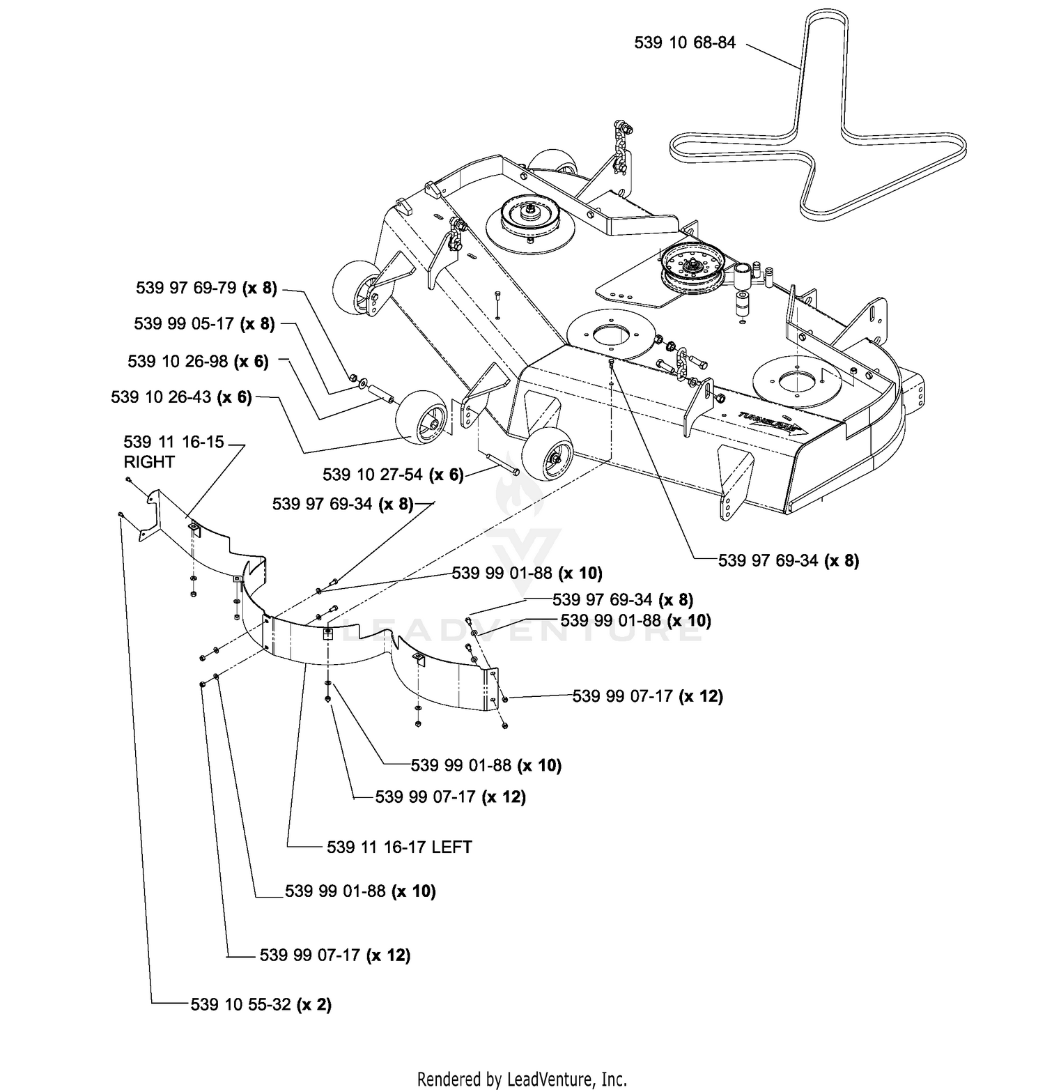 52" Deck Assembly (Part 2)