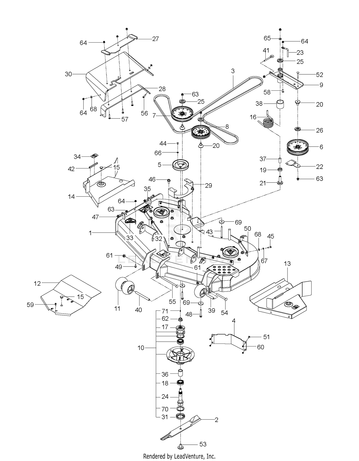 MOWER DECK / CUTTING DECK 2