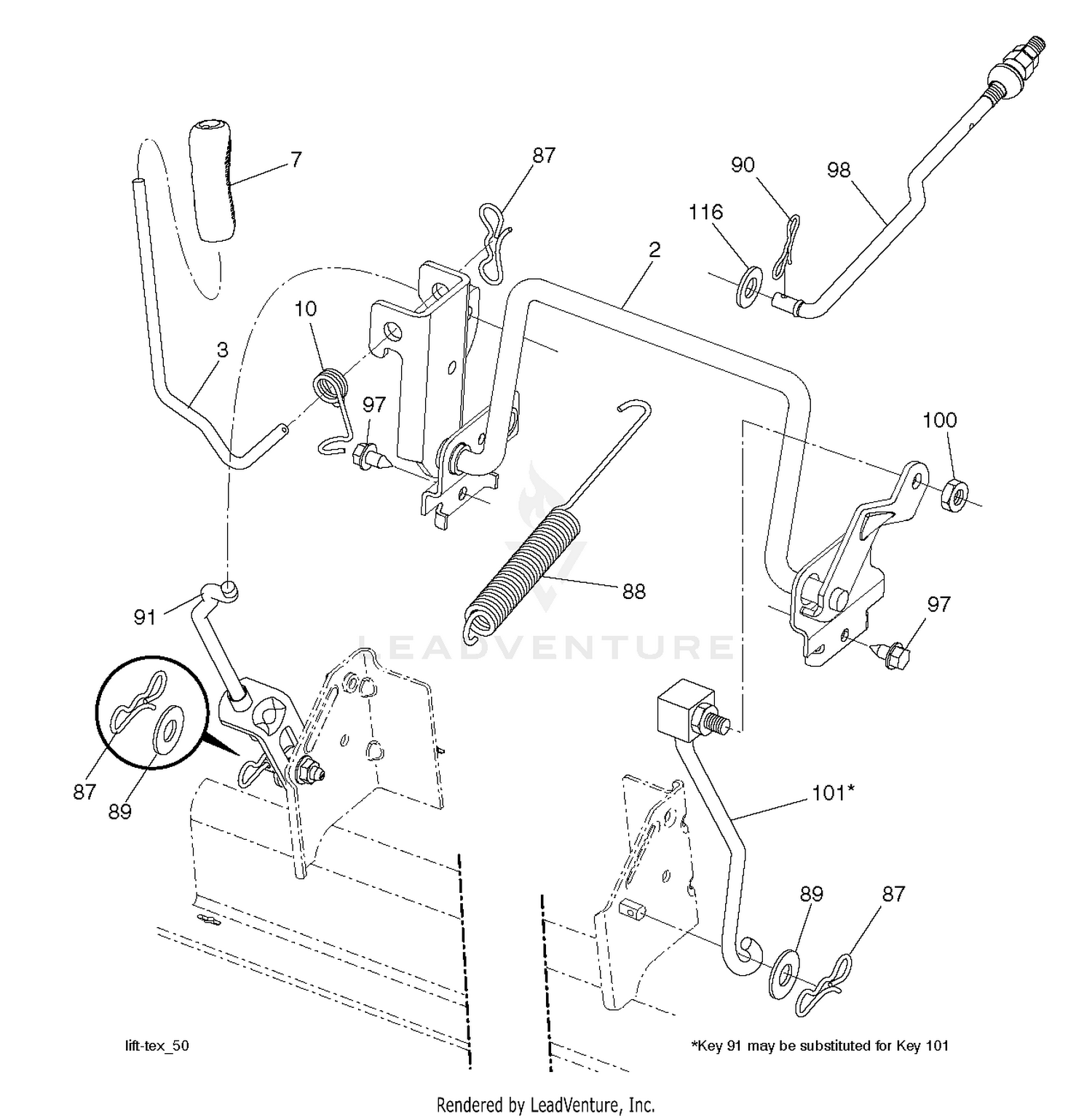 MOWER LIFT / DECK LIFT