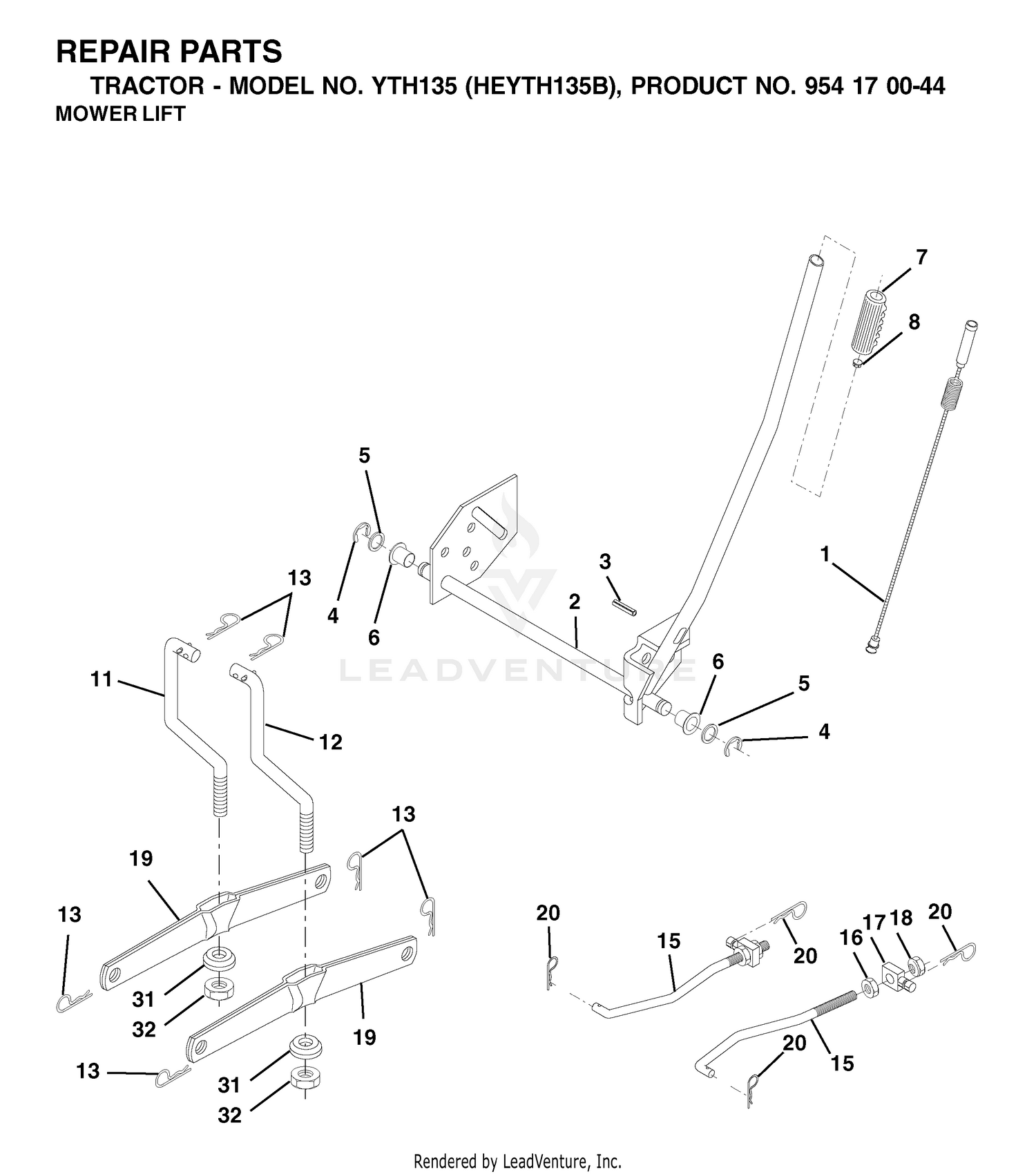 MOWER LIFT / DECK LIFT