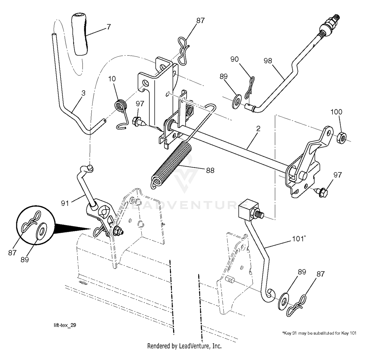 MOWER LIFT / DECK LIFT
