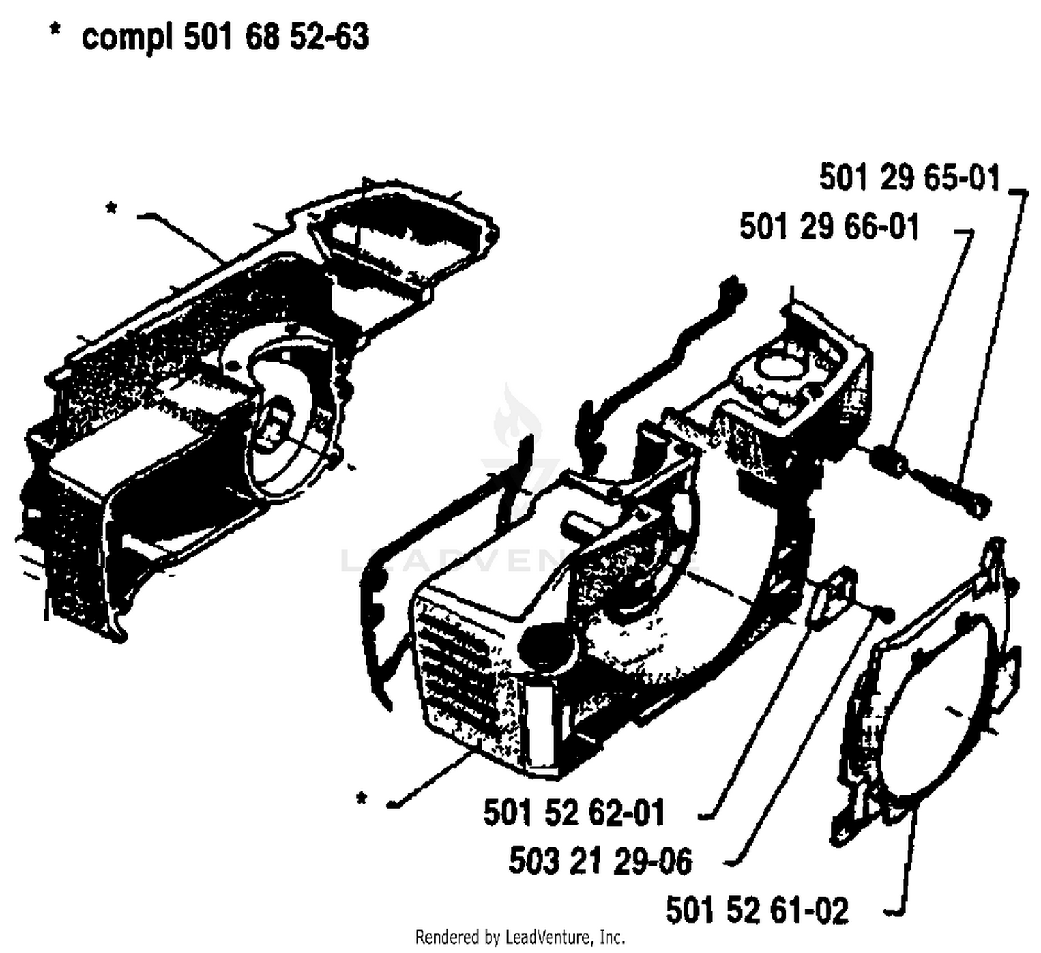 Crankcase (S/N 1070001 And Below)